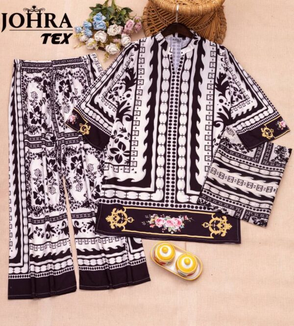 Johra Tex 180 Silk Printed Readymade Pakistani Suit Wholesale Catalog Collection Exporter - Image 5