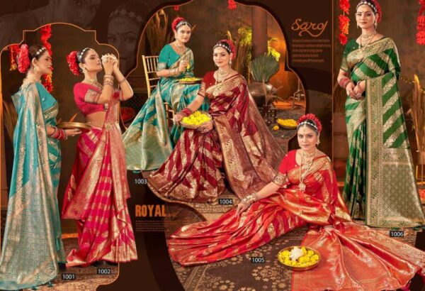 Saroj Gauri Priya Silk Vol 2 Traditional Wear Silk Sarees Wholesale Catalog Collection Exporter - Image 8