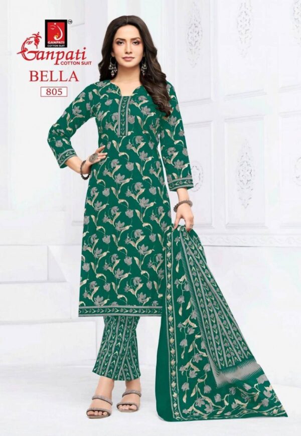 Ganapti Bella Pant Vol 8 Cotton Printed Dress Material Wholesale Catalog Collection Exporter - Image 6