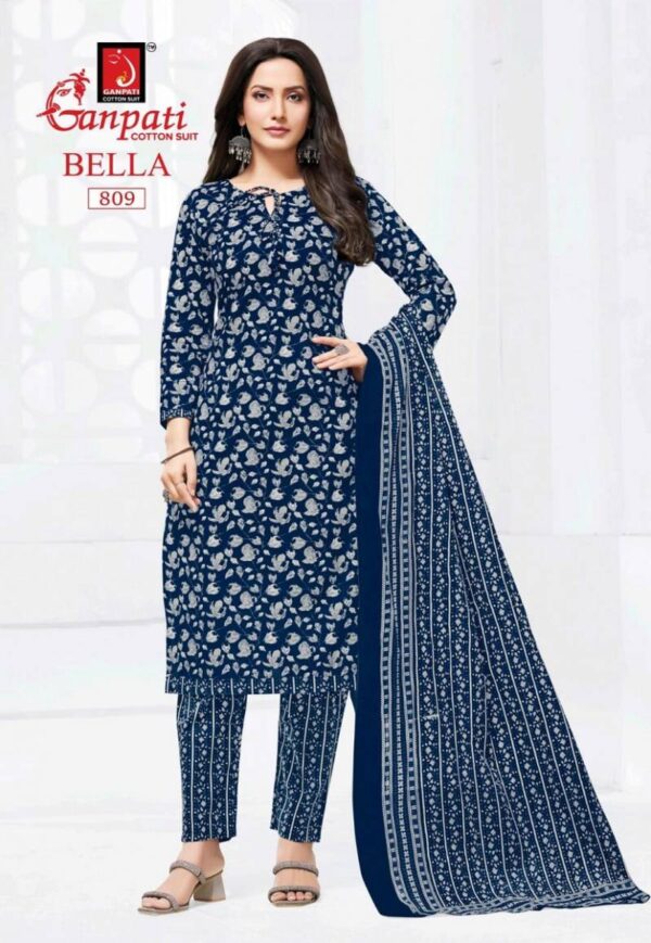 Ganapti Bella Pant Vol 8 Cotton Printed Dress Material Wholesale Catalog Collection Exporter - Image 8