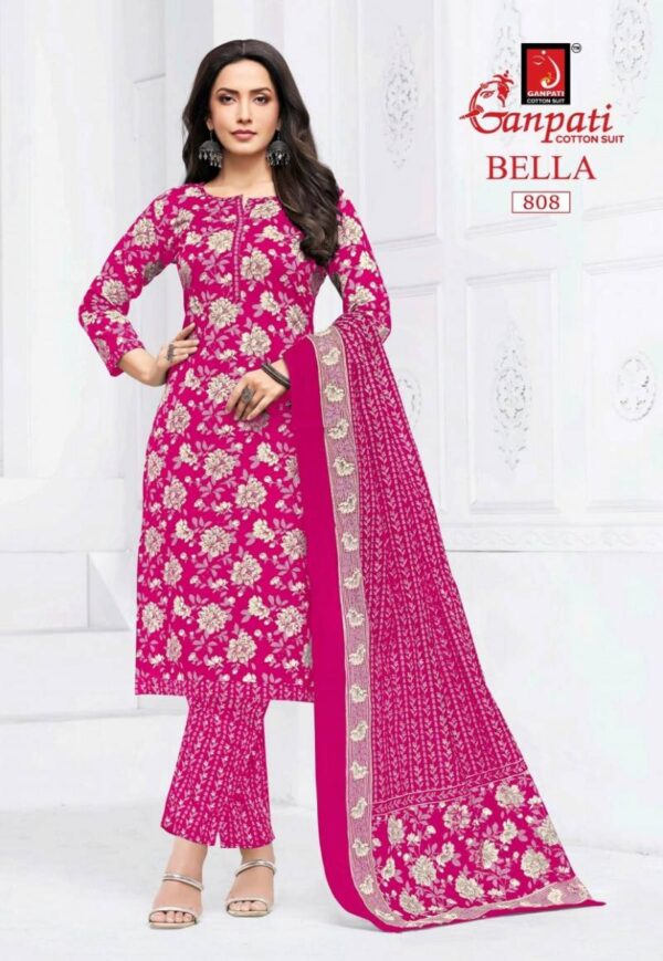 Ganapti Bella Pant Vol 8 Cotton Printed Dress Material Wholesale Catalog Collection Exporter - Image 10