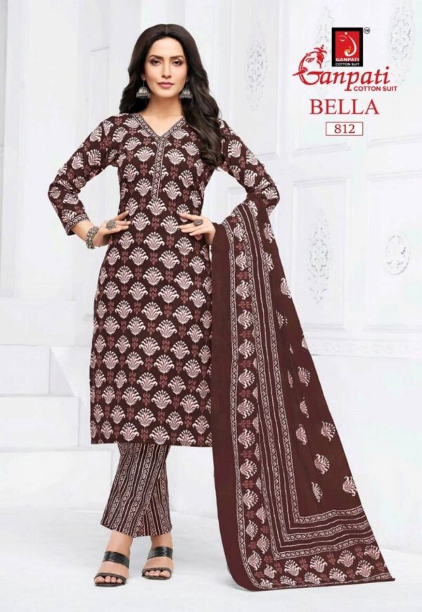 Ganapti Bella Pant Vol 8 Cotton Printed Dress Material Wholesale Catalog Collection Exporter - Image 11