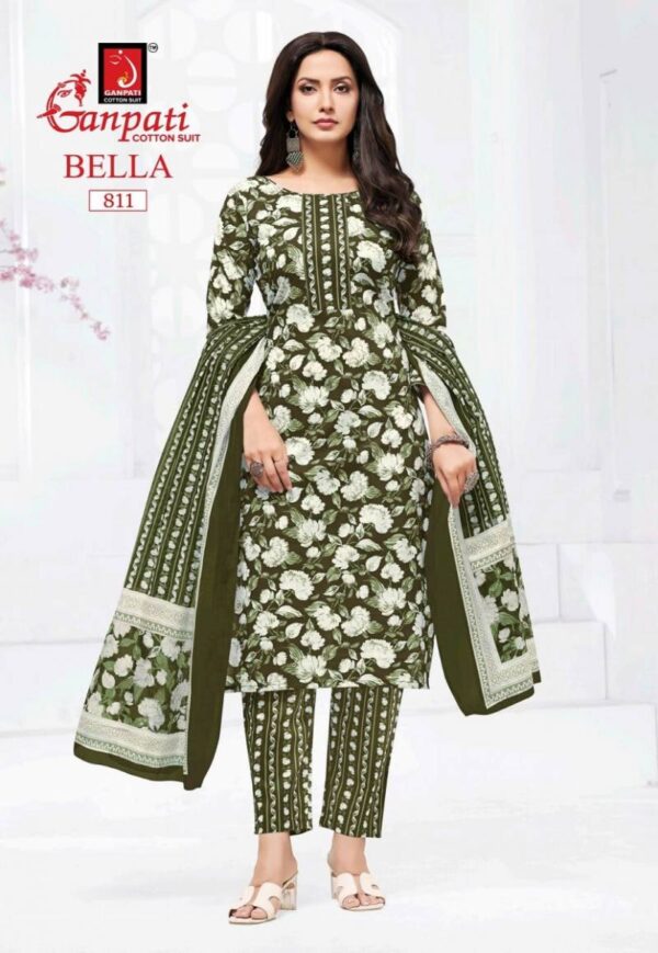 Ganapti Bella Pant Vol 8 Cotton Printed Dress Material Wholesale Catalog Collection Exporter - Image 12