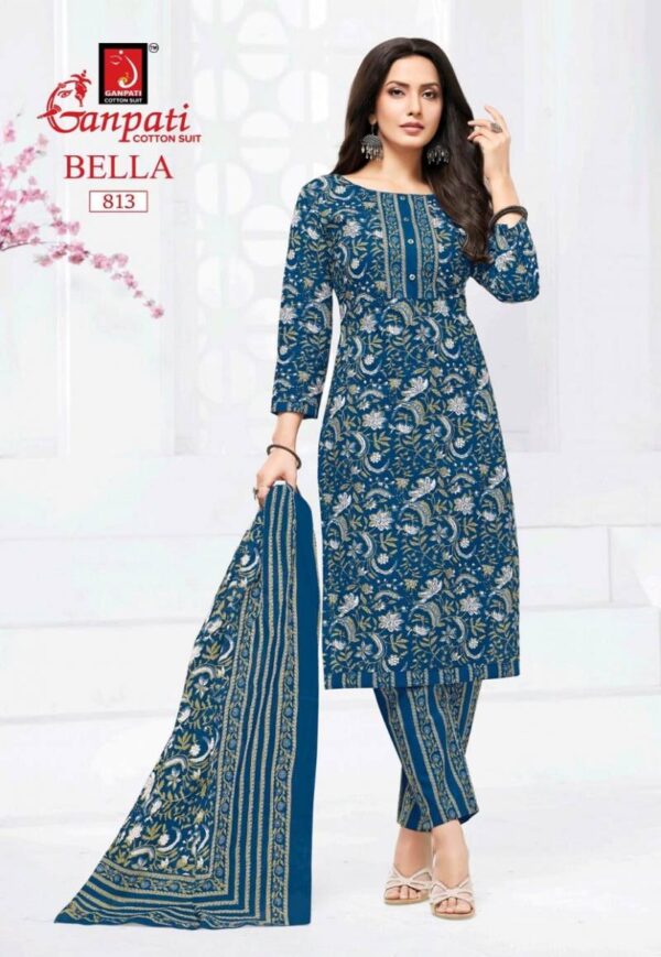 Ganapti Bella Pant Vol 8 Cotton Printed Dress Material Wholesale Catalog Collection Exporter - Image 15