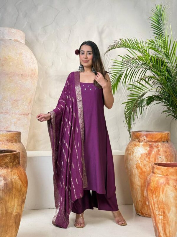 Naisha K 145 Gadwal Kurti Bottom With Dupatta Wholesale Catalog Collection Supplier - Image 3