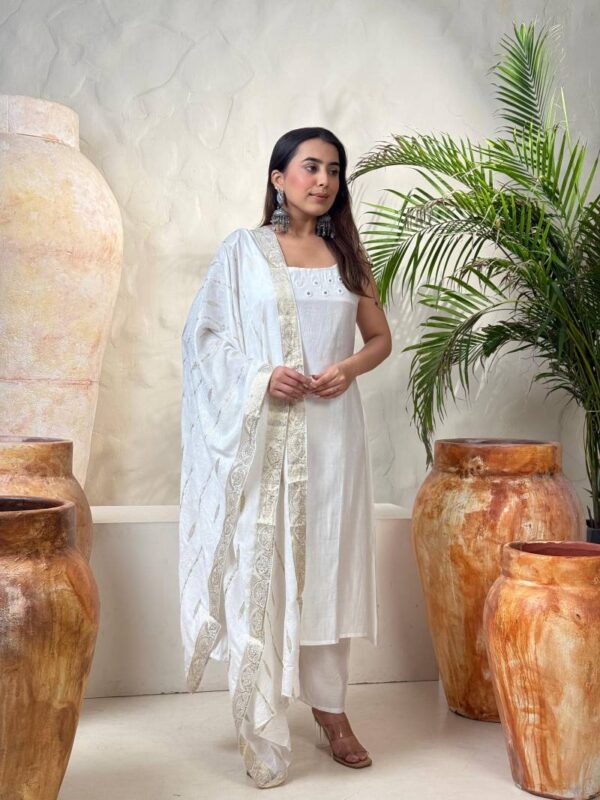 Naisha K 145 Gadwal Kurti Bottom With Dupatta Wholesale Catalog Collection Supplier - Image 5