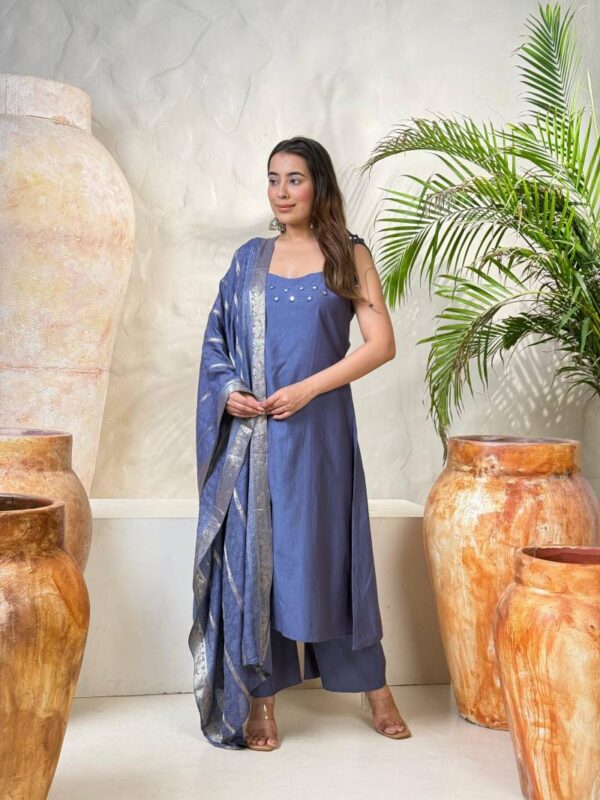 Naisha K 145 Vol 3 Gadwal Kurti Bottom With Dupatta Wholesale Catalog Collection Supplier - Image 3