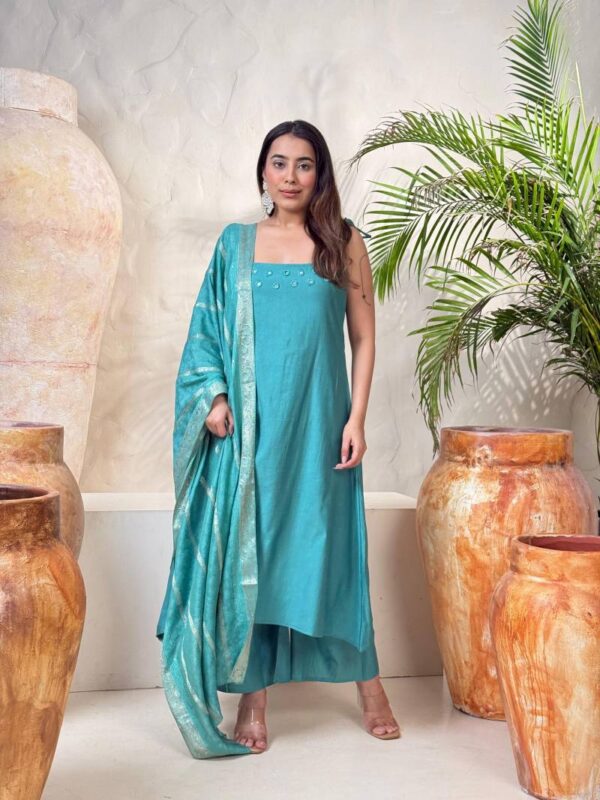 Naisha K 145 Vol 3 Gadwal Kurti Bottom With Dupatta Wholesale Catalog Collection Supplier - Image 5