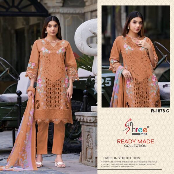 Shree R 1878 Ready Made Pakistani Salwar Kameez Wholesale Catalog Collection Exporter - Image 3