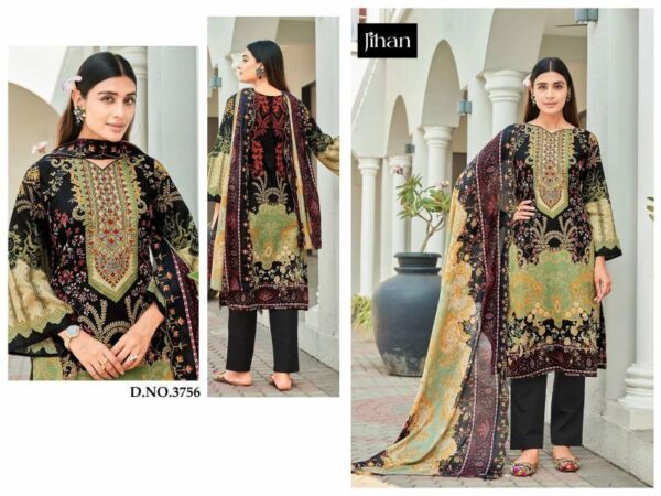 Jihan 3756 Cotton Dupatta Pakistani Salwar Kameez Wholesale Catalog Collection Supplier - Image 2