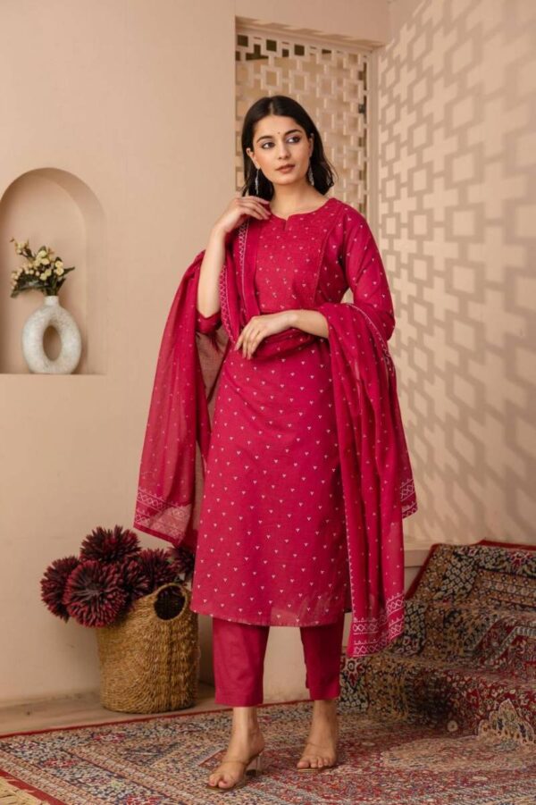 Naisha K 146 Cotton Kurti Bottom With Dupatta Wholesale Catalog Collection Supplier - Image 2