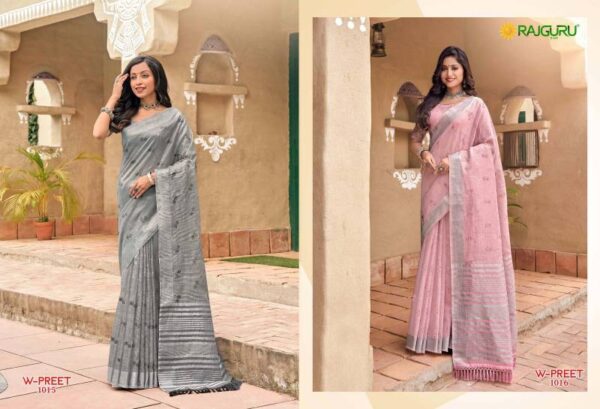 Rajguru Preet Cotton Fancy Sarees Wholesale Catalog Collection Exporter - Image 4