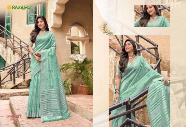 Rajguru Preet Cotton Fancy Sarees Wholesale Catalog Collection Exporter - Image 2