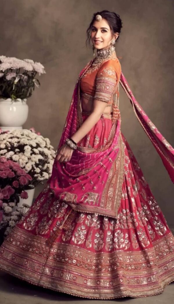 Src 008 Heavy Embroidered Designer Lehenga Choli Wholesale Catalog Collection Exporter