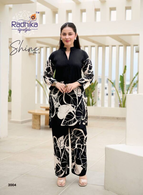 Radhika Shine Vol 2 Cotton Discharge Printed Co Ord Set Wholesale Catalog Collection Exporter - Image 5