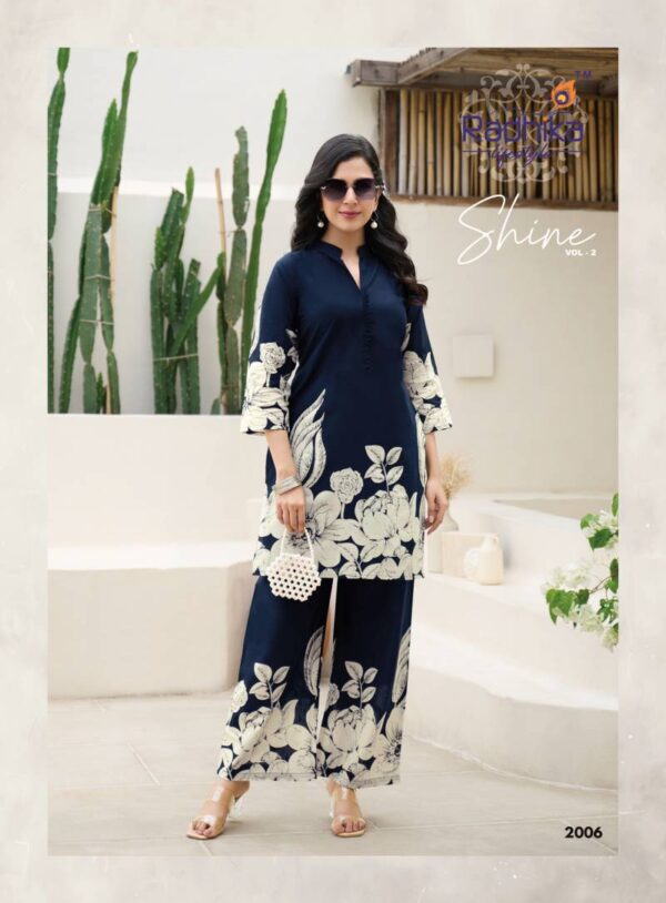 Radhika Shine Vol 2 Cotton Discharge Printed Co Ord Set Wholesale Catalog Collection Exporter - Image 6