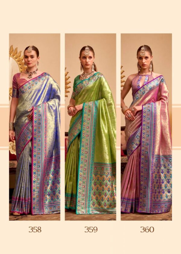 Rajpath Maheswari Tissue Silk Fancy Saree Wholesale Catalog Collection Exporter - Image 8