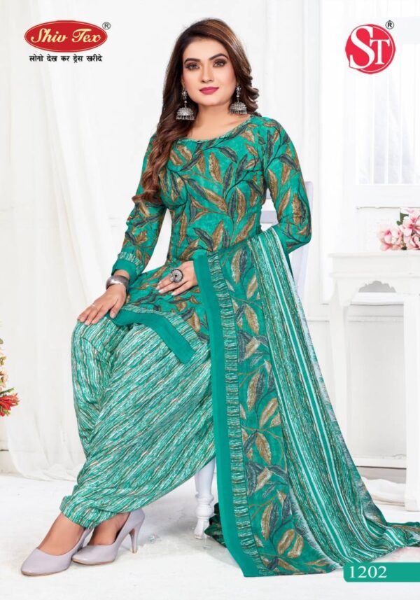 Shiv Tex G20 Vol 12 Patiyala Cotton Printed Fancy Dress Material Wholesale Catalog Collection Exporter - Image 3