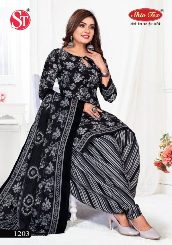 Shiv Tex G20 Vol 12 Patiyala Cotton Printed Fancy Dress Material Wholesale Catalog Collection Exporter - Image 4