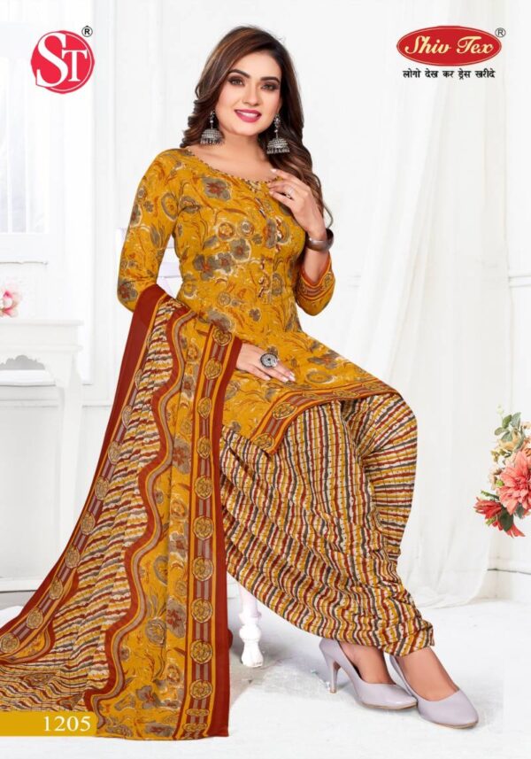 Shiv Tex G20 Vol 12 Patiyala Cotton Printed Fancy Dress Material Wholesale Catalog Collection Exporter - Image 5