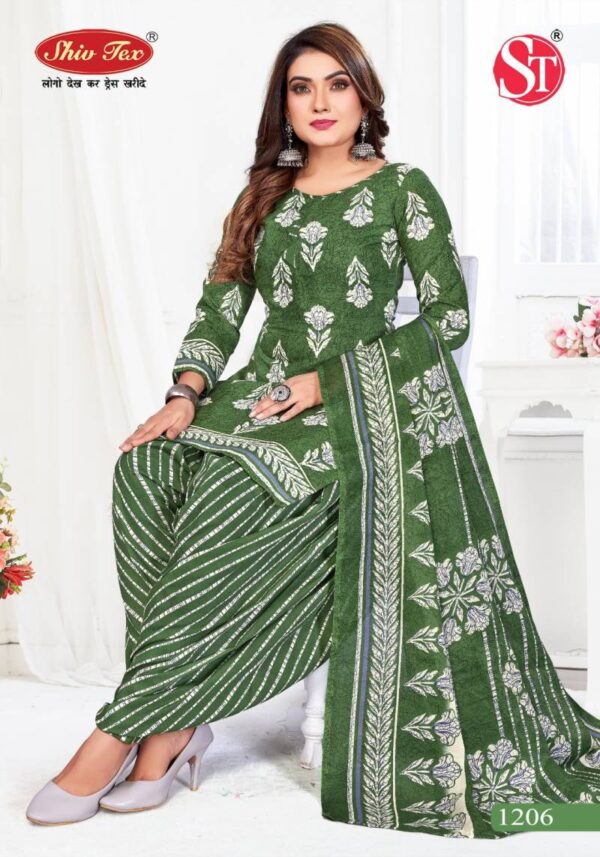 Shiv Tex G20 Vol 12 Patiyala Cotton Printed Fancy Dress Material Wholesale Catalog Collection Exporter - Image 7