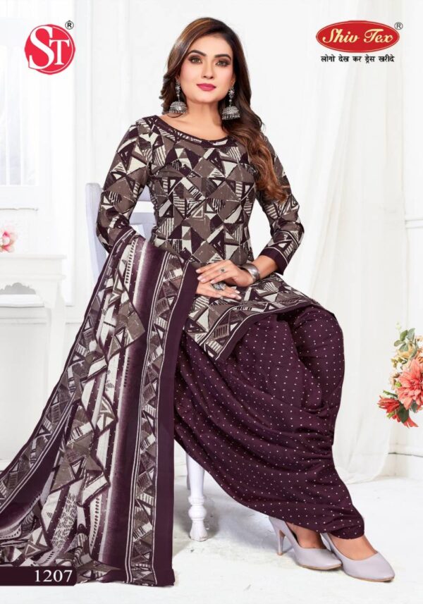 Shiv Tex G20 Vol 12 Patiyala Cotton Printed Fancy Dress Material Wholesale Catalog Collection Exporter - Image 8