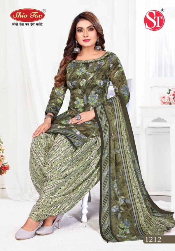 Shiv Tex G20 Vol 12 Patiyala Cotton Printed Fancy Dress Material Wholesale Catalog Collection Exporter - Image 12