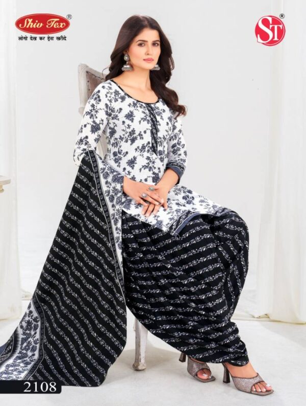Shiv Tex Simran Vol 21 Patiyala Cotton Printed Dress Material Wholesale Catalog Collection Exporter - Image 5