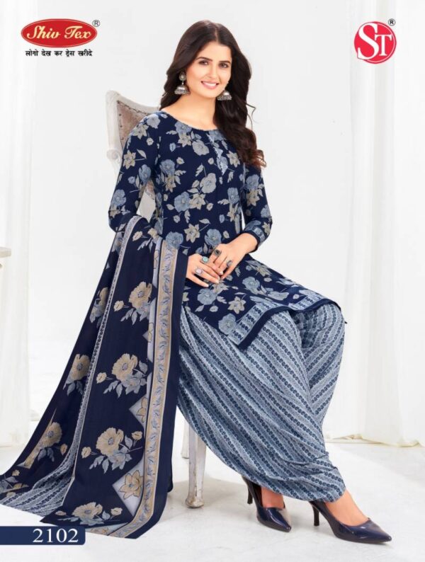 Shiv Tex Simran Vol 21 Patiyala Cotton Printed Dress Material Wholesale Catalog Collection Exporter - Image 6