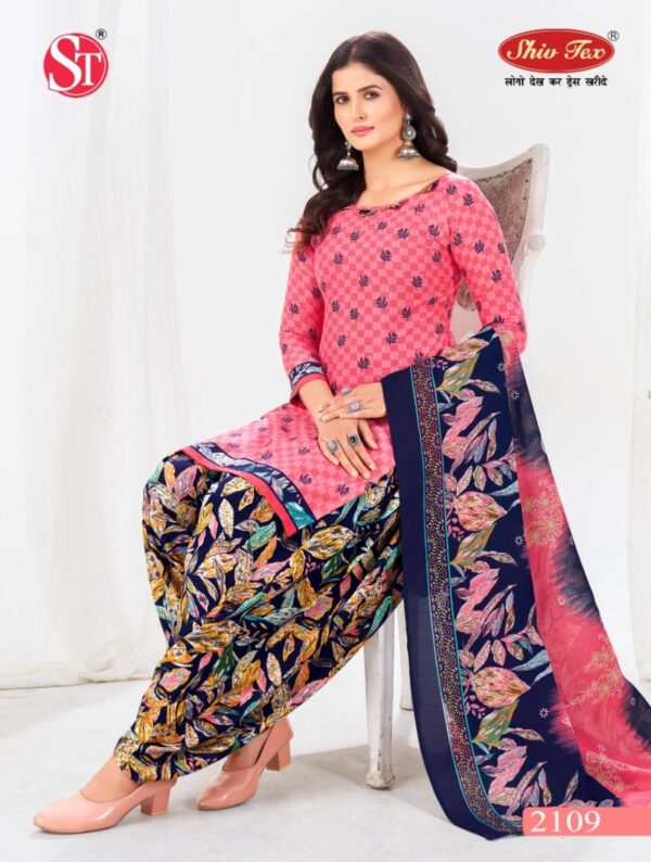 Shiv Tex Simran Vol 21 Patiyala Cotton Printed Dress Material Wholesale Catalog Collection Exporter - Image 8