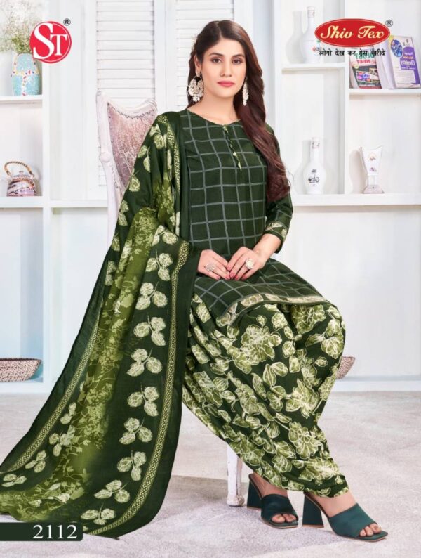 Shiv Tex Simran Vol 21 Patiyala Cotton Printed Dress Material Wholesale Catalog Collection Exporter - Image 9