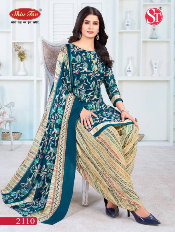 Shiv Tex Simran Vol 21 Patiyala Cotton Printed Dress Material Wholesale Catalog Collection Exporter - Image 10