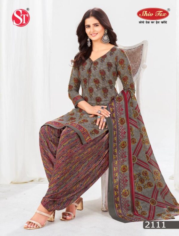 Shiv Tex Simran Vol 21 Patiyala Cotton Printed Dress Material Wholesale Catalog Collection Exporter - Image 11