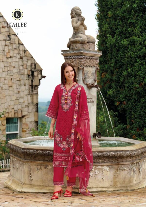 Kailee Estiva Viscose Organza Top Bottom With Dupatta Wholesale Catalog Collection Exporter - Image 4