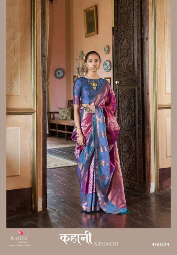 Rajtex Kahaani Silk Pochampally Weaving Fancy Sarees Wholesale Catalog Collection Exporter