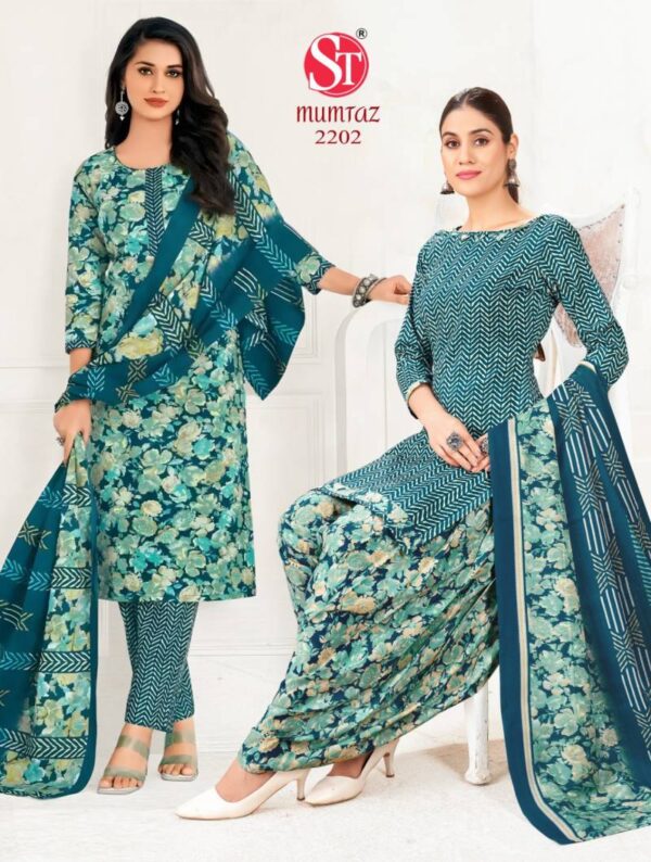 Shiv Tex Mumtaz Vol 22 Indo Patiyala Cotton Printed Dress Material Wholesale Catalog Collection Exporter - Image 4