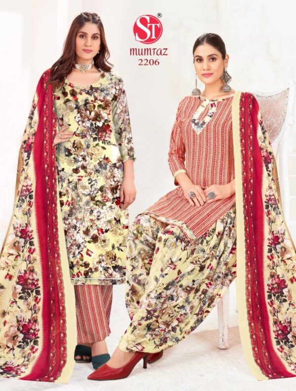 Shiv Tex Mumtaz Vol 22 Indo Patiyala Cotton Printed Dress Material Wholesale Catalog Collection Exporter - Image 8