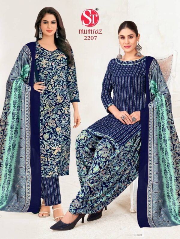 Shiv Tex Mumtaz Vol 22 Indo Patiyala Cotton Printed Dress Material Wholesale Catalog Collection Exporter - Image 9