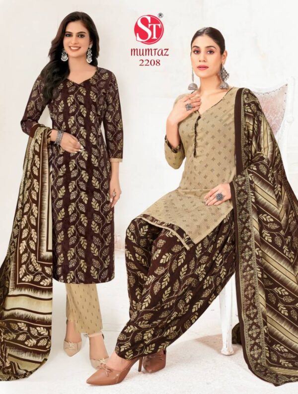 Shiv Tex Mumtaz Vol 22 Indo Patiyala Cotton Printed Dress Material Wholesale Catalog Collection Exporter - Image 2