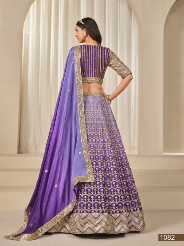 Mehvish Karishma Chinon Silk Designer Lehenga Choli Wholesale Catalog Collection Exporter - Image 5
