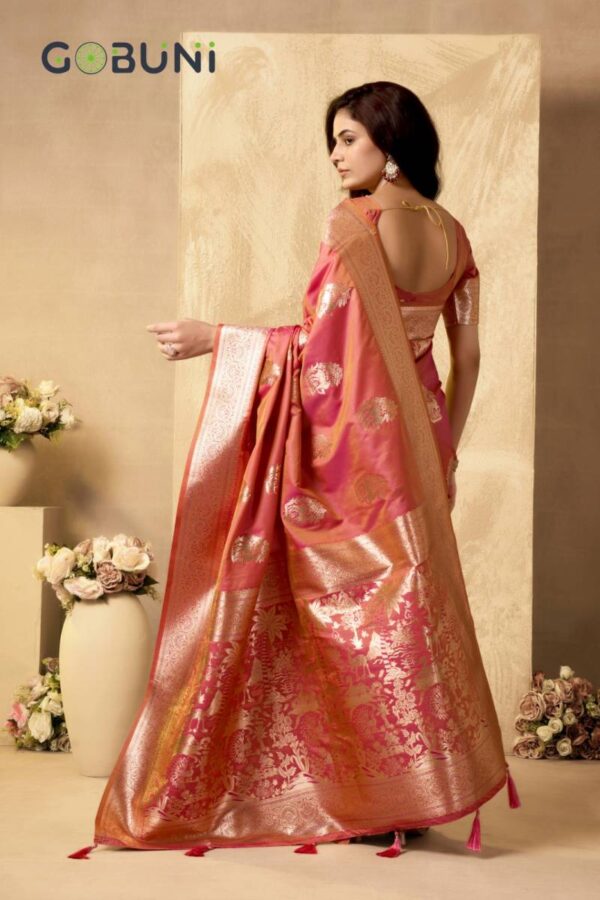Gobuni Sabyasachi Rich Pallu Silk Traditional Wear Sarees Wholesale Catalog Collection Exporter - Image 7