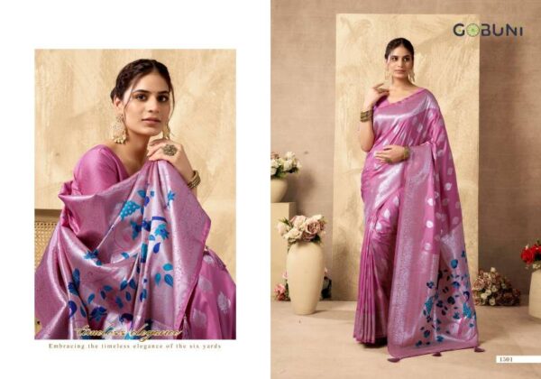 Gobuni Shagun Silk Rich Peacock Pallu Silk Saree Wholesale Catalog Collection Exporter - Image 2