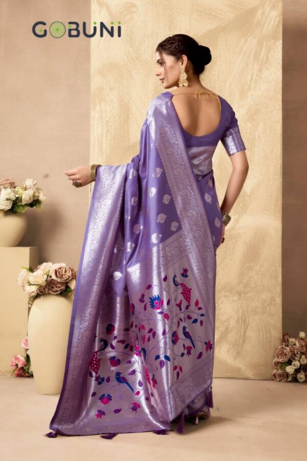Gobuni Shagun Silk Rich Peacock Pallu Silk Saree Wholesale Catalog Collection Exporter - Image 8