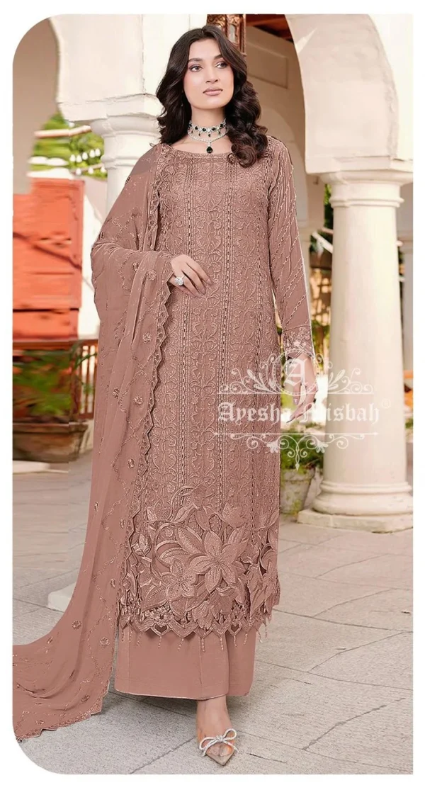 Ayesha Misbah 310 G To L Georgette Pakistani Salwar Kameez Wholesale Catalog Collection Exporter