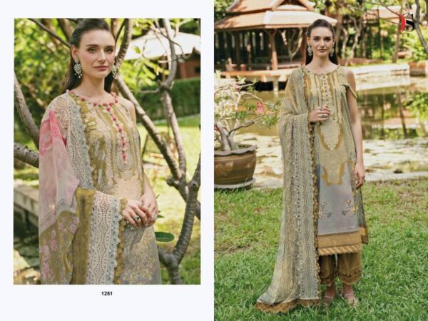 Deepsy Jade Needle Wonder 2025 Vol 3 Cotton Dupatta Pakistani Suits Wholesale Catalog Collection Exporter - Image 3