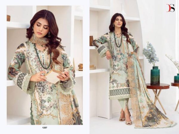 Deepsy Jade Needle Wonder 2025 Vol 3 Cotton Dupatta Pakistani Suits Wholesale Catalog Collection Exporter - Image 10