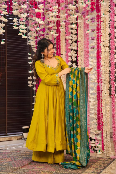 Dmuskan 2 Silk Chanderi Kurti Bottom With Dupatta Wholesale Catalog Collection Exporter