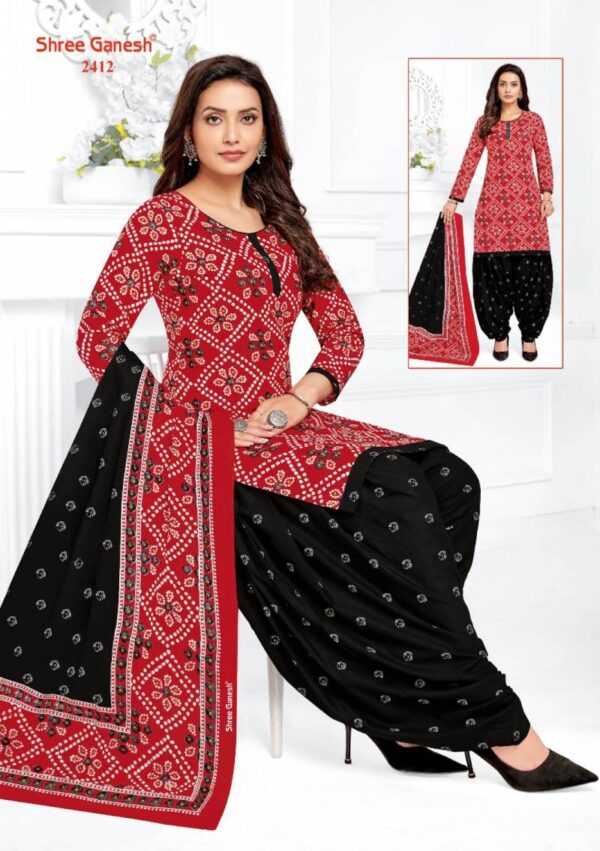 Shree Ganesh Bandhani Patiyala Vol 04 Cotton Dress Material Wholesale Catalog Collection Exporter - Image 9