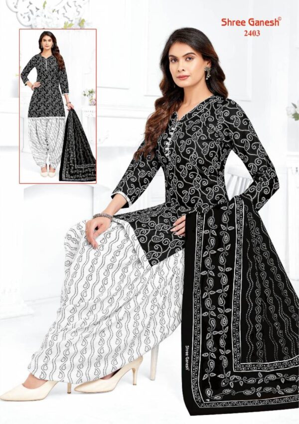 Shree Ganesh Bandhani Patiyala Vol 04 Cotton Dress Material Wholesale Catalog Collection Exporter