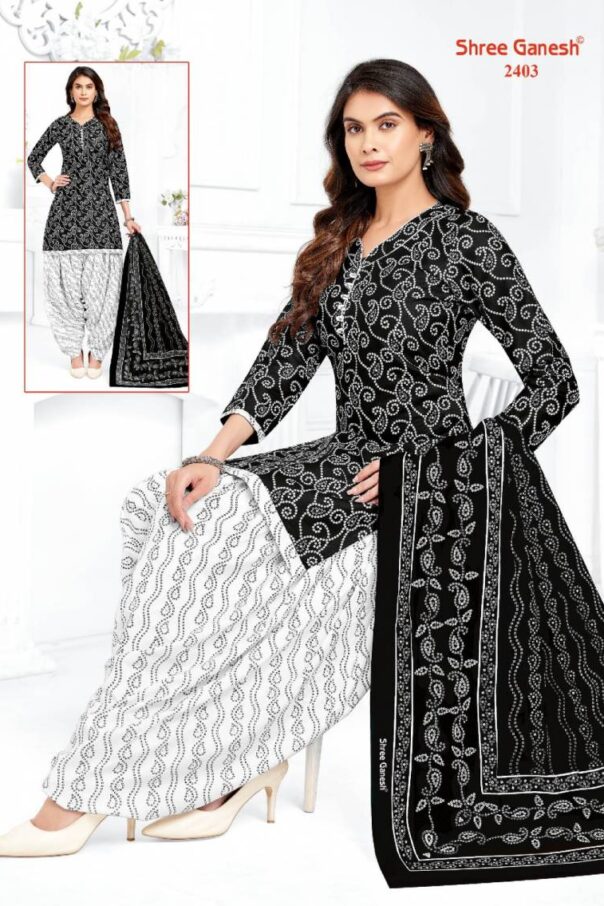 Shree Ganesh Bandhani Patiyala Vol 04 Cotton Dress Material Wholesale Catalog Collection Exporter